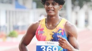 Neil Samraj sets youth national and meet record in 100m at National Youth Athletics Cships