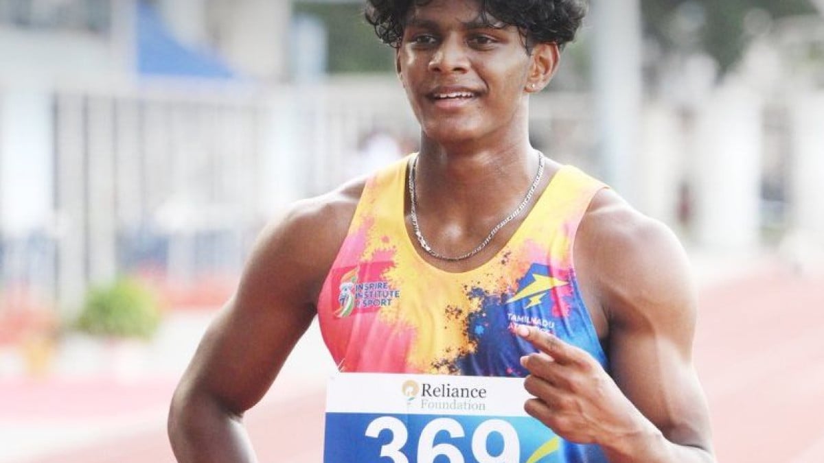 Neil Samraj sets youth national and meet record in 100m at National Youth Athletics Cships