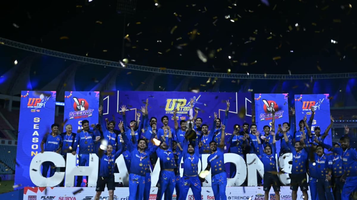 Rinkus Meerut Mavericks beat Bhuvneshwers Lucknow Falcons to lift UPT20 trophy