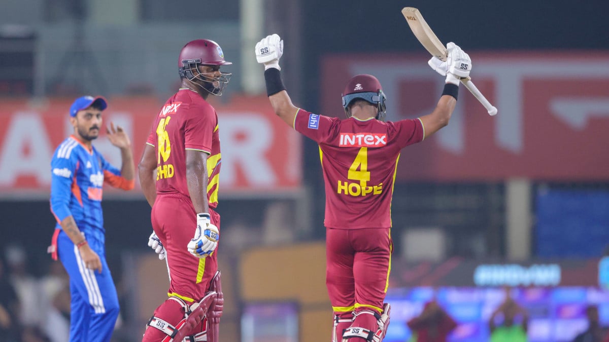 2nd T20I: Hope credits partnerships, Rutherfords fireworks after WI script record chase in Ranchi