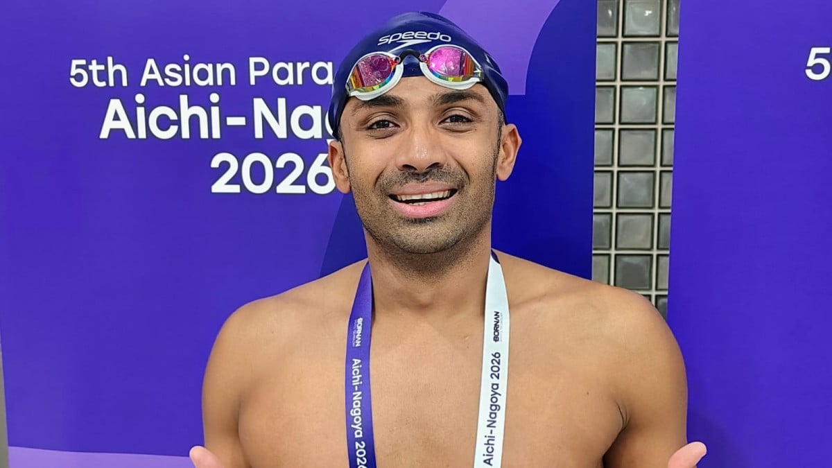 Asian Para Games: Niranjan Mukundan wins bronze in mens 200m individual medley SM7 category