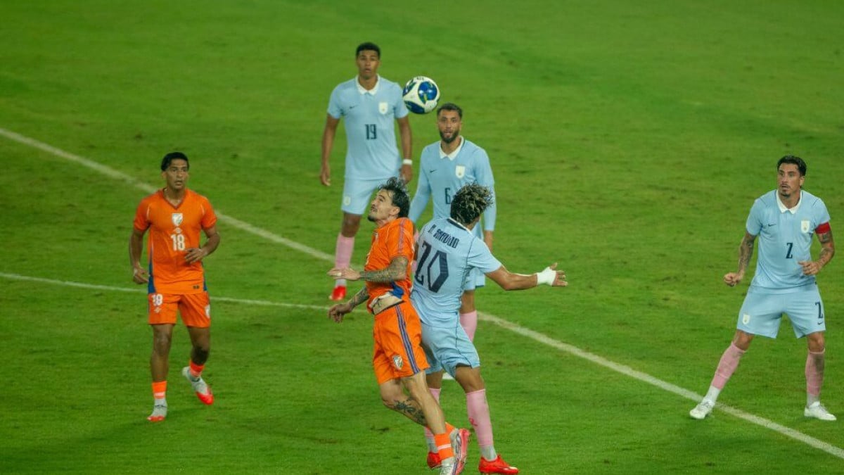 Football: Thapa scores but India go down 1-6 to strong Uruguayan side