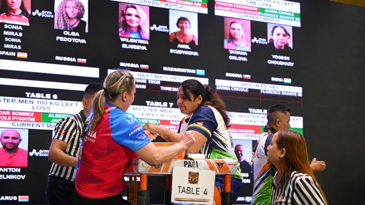 India win 20 medals at World Armwrestling Championships in New Delhi