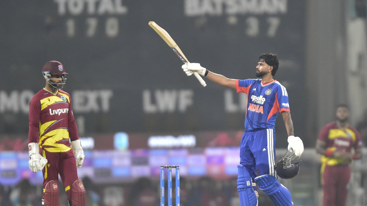 Iyer attains career-best fourth spot in T20I rankings after maiden T20I ton