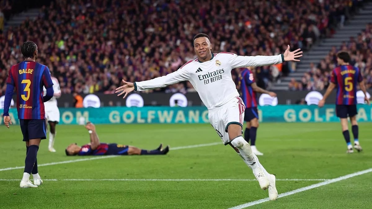 Real Madrid win Clasico 2-1 with Mbappes brace