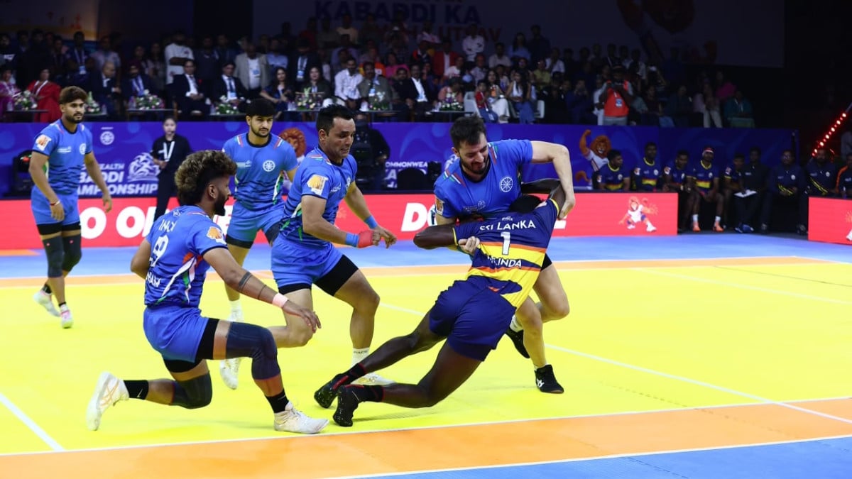 Commonwealth Kabaddi Cships: India complete grand double with commanding win over Sri Lanka in men’s final
